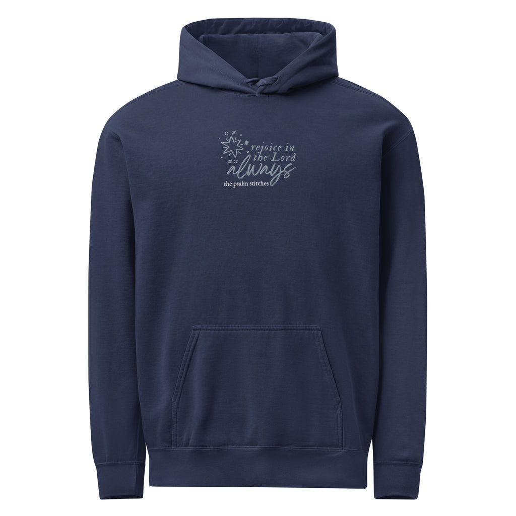 navy hoodie