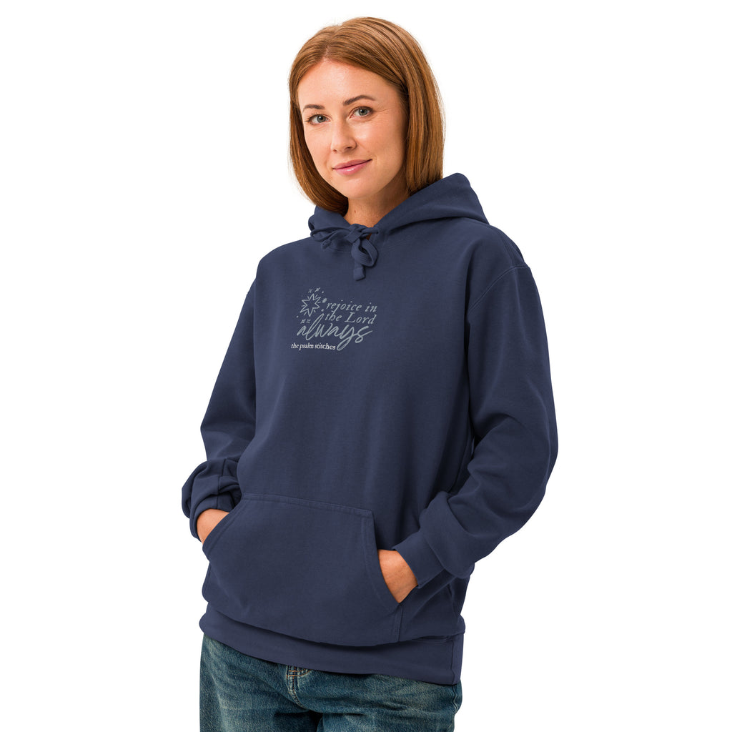 navy hoodie